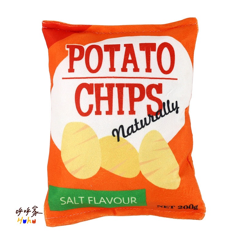 台灣現貨24H出🙌🏻寵物響紙洋芋片玩具 響紙毛絨玩具 小型犬 貓咪-規格圖2