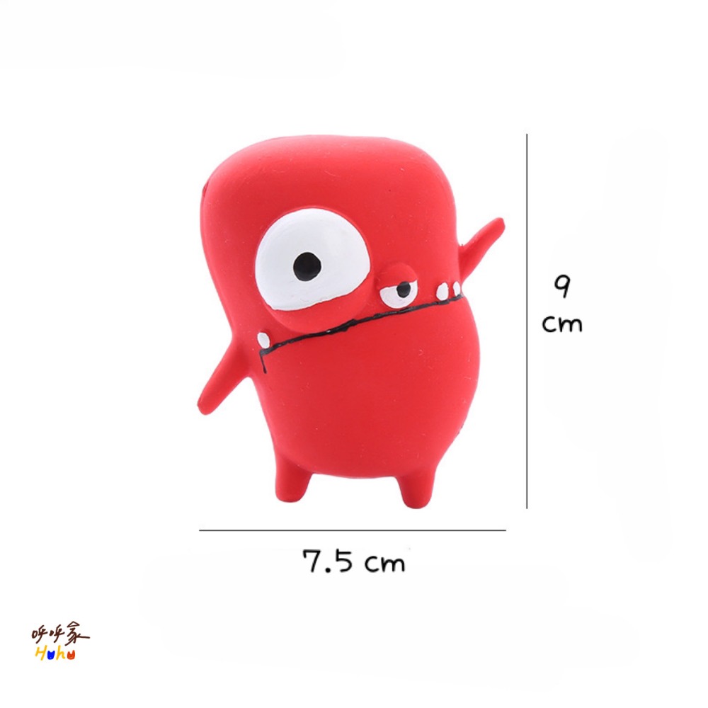 台灣現貨24H出🙌🏻狗狗乳膠怪物玩具  發聲怪物 乳膠玩具 易清潔玩具-規格圖4