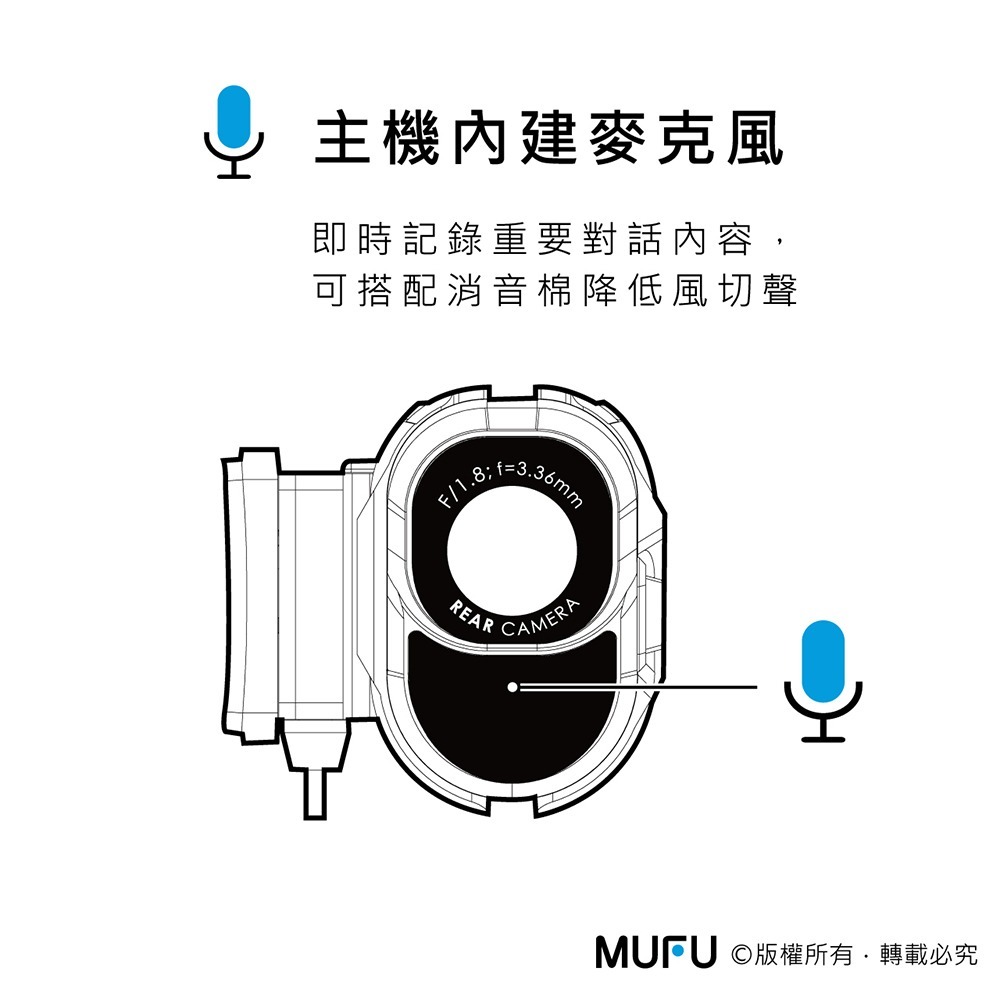 MUFU 雙鏡頭機車行車記錄器 V20S二頭機｜贈64GB記憶卡-細節圖8