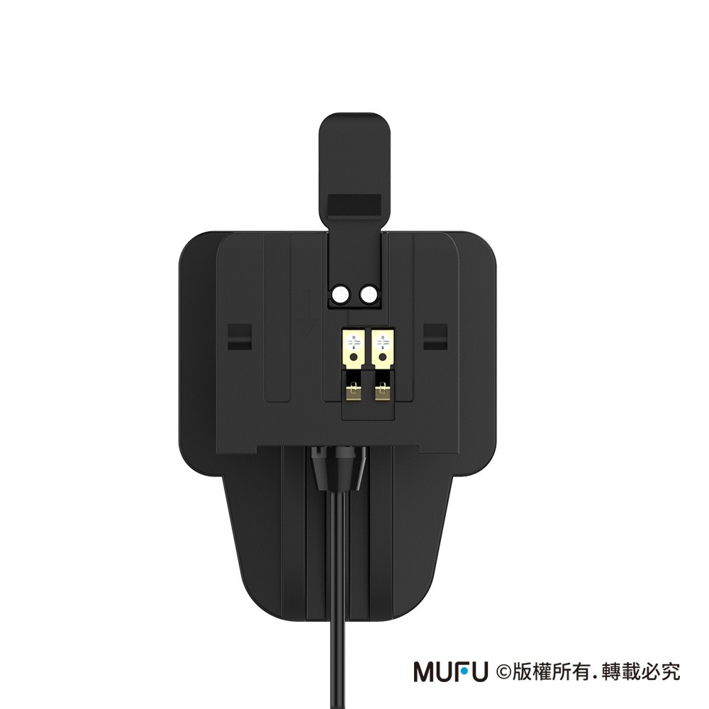 MUFU V30P機車行車記錄器配件-安全帽背夾支架含耳機-細節圖3