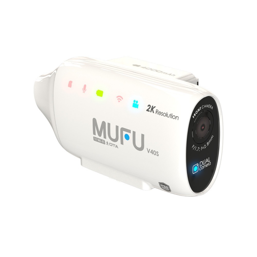 MUFU 雙鏡頭機車行車記錄器 V40S極光機(側邊款) - 兩色可選｜贈64GB記憶卡-規格圖11