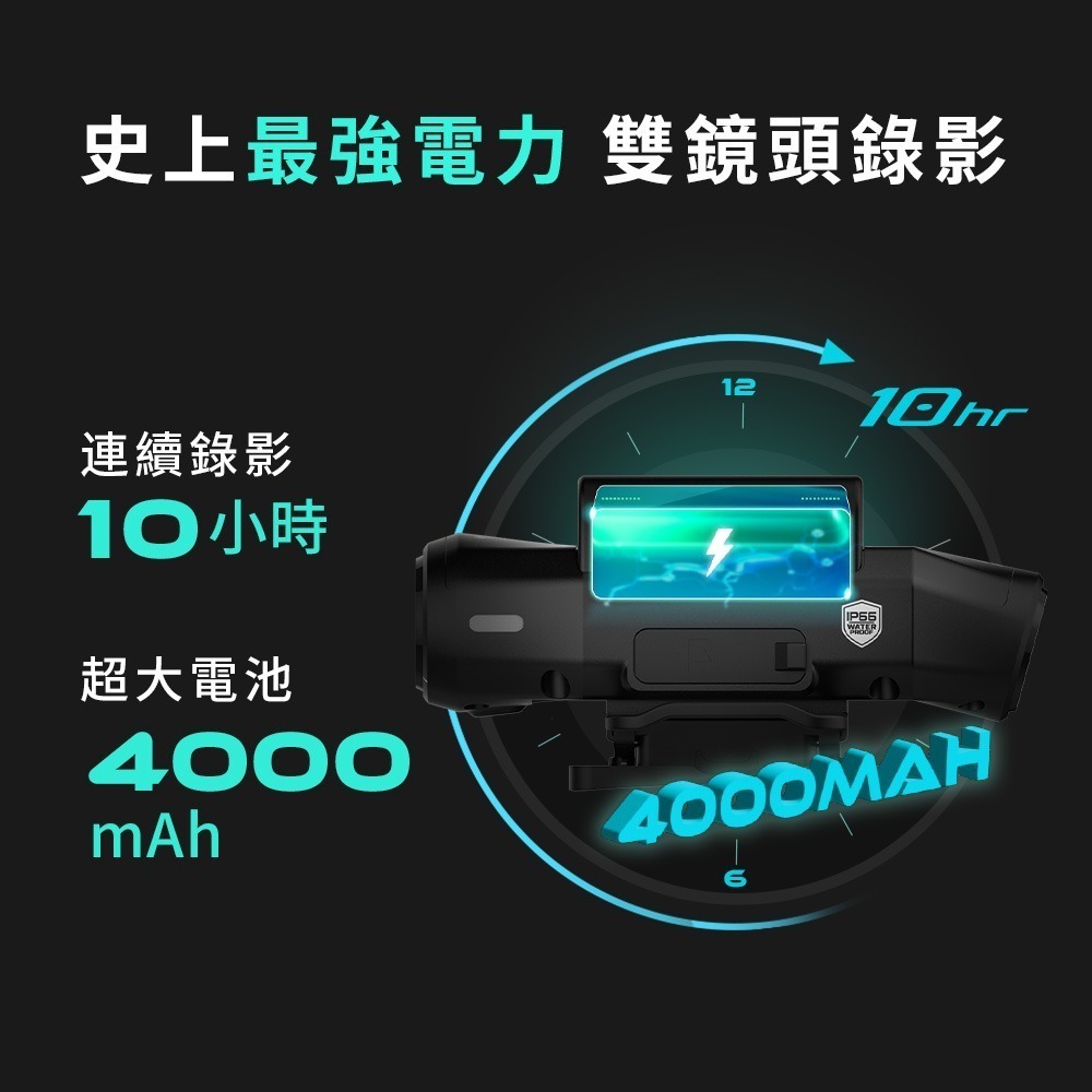 GOMOTO 雙鏡頭機車行車記錄器 GR10酷樂機 (兩色隨機)-細節圖4