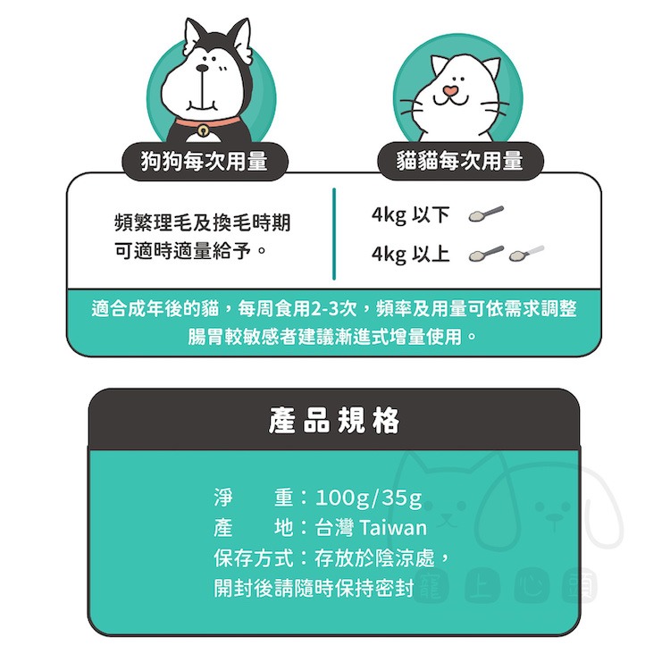 【陪心寵糧 nu4PET】機能PLUS 鮮魚排毛粉 寵物保健食品 貓保健 排毛粉 保健食品 腸胃保健食品 寵物營養品-細節圖7