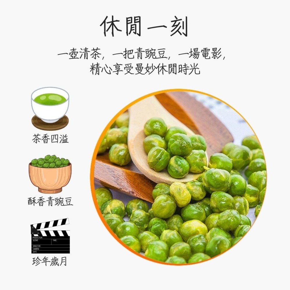 【台灣24H秒發】甘源青豌豆 豆豆 下酒菜 配菜 泡茶 抖音爆款 辦公室零食 天然零食 爆款 台中現貨 快速出貨-細節圖3