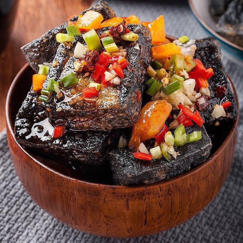 【台灣24H秒發】長沙臭豆腐 臭豆腐 豆腐 蒜味豆腐 即食 下酒菜 香辣 蒜蓉 大陸零食 零嘴 台中現貨 快速出貨-細節圖7