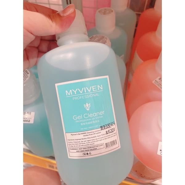 台灣製現貨 邁葳雅MYVIVEN 卸甲水 凝膠清潔液  去光水 洗筆水1000ml-細節圖3