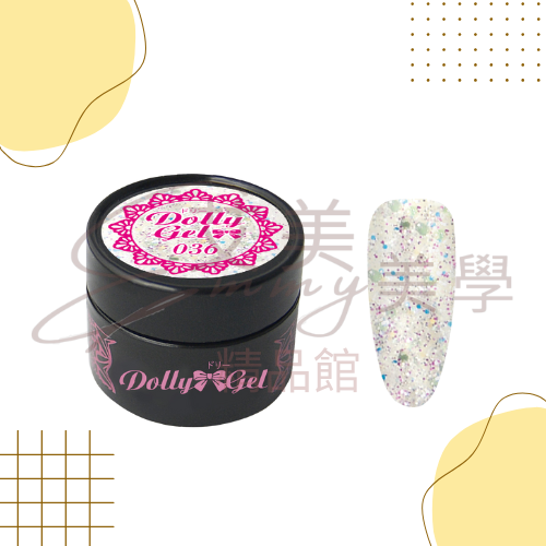 Dolly Gel 32-37亮片凝膠 5g 彩膠 色膠 罐裝膠（合格中文標可帶去檢定)-規格圖2