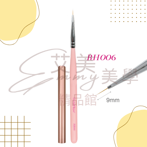 DollyGel 彩繪線刷 凝膠筆 彩繪筆 專業美甲筆刷  平口筆 斜口筆 圓頭筆 榛型刷 法式弧型 漸層筆 梳型筆-規格圖1