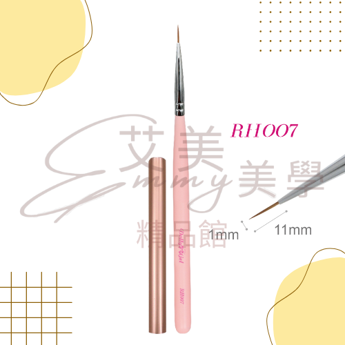 DollyGel 彩繪線刷 凝膠筆 彩繪筆 專業美甲筆刷  平口筆 斜口筆 圓頭筆 榛型刷 法式弧型 漸層筆 梳型筆-規格圖1