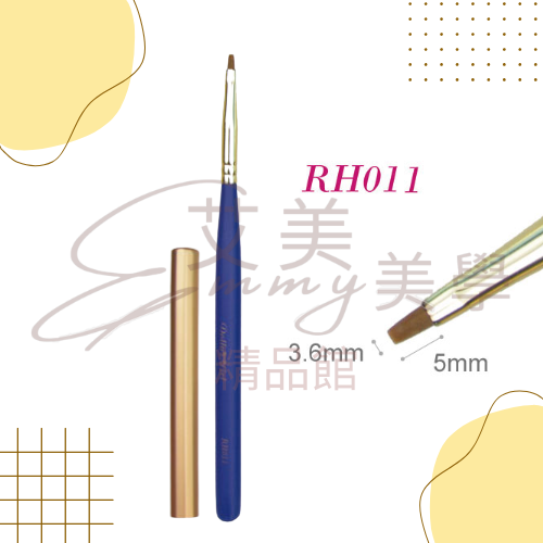 Dolly Gel (藍色桿) 彩繪刷系列 平筆 斜口筆 半圓筆 線筆 細線筆 暈染筆 法式筆-規格圖1