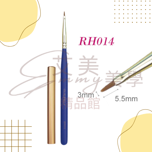 Dolly Gel (藍色桿) 彩繪刷系列 平筆 斜口筆 半圓筆 線筆 細線筆 暈染筆 法式筆-規格圖1