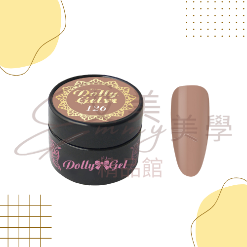 Dolly Gel 123-129玫瑰奶茶色調5g 彩膠 色膠 (買五送一下單備註贈色) 罐裝膠（合格中文標可帶去檢定-規格圖2