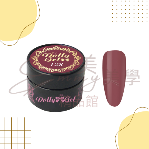 Dolly Gel 123-129玫瑰奶茶色調5g 彩膠 色膠 (買五送一下單備註贈色) 罐裝膠（合格中文標可帶去檢定-規格圖2