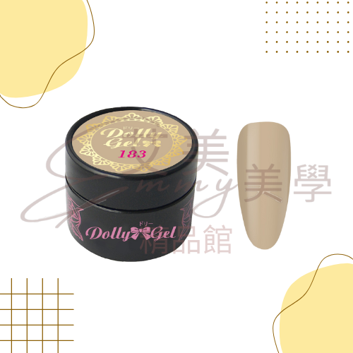 Dolly Gel 181-186澀味文青 5g 彩膠 (買五送一下單備註贈色) 色膠 罐裝膠（合格中文標可帶去檢定)-規格圖2
