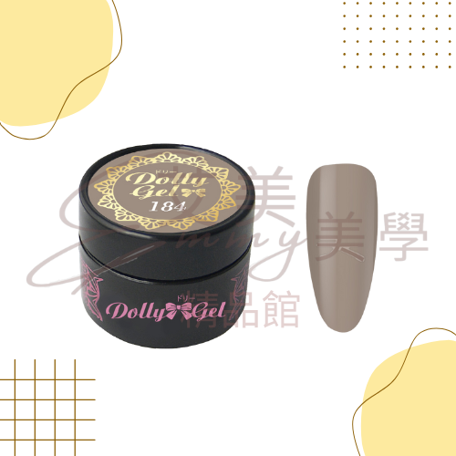 Dolly Gel 181-186澀味文青 5g 彩膠 (買五送一下單備註贈色) 色膠 罐裝膠（合格中文標可帶去檢定)-規格圖2