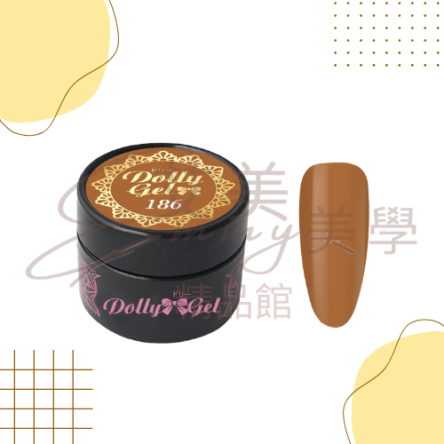Dolly Gel 181-186澀味文青 5g 彩膠 (買五送一下單備註贈色) 色膠 罐裝膠（合格中文標可帶去檢定)-規格圖2