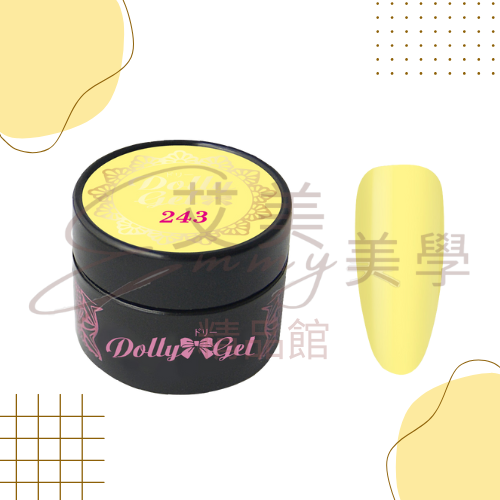現貨 Dolly Gel 夢幻公主 5g 241-246 彩膠 罐裝膠 （合格中文標可帶去檢定）-規格圖3
