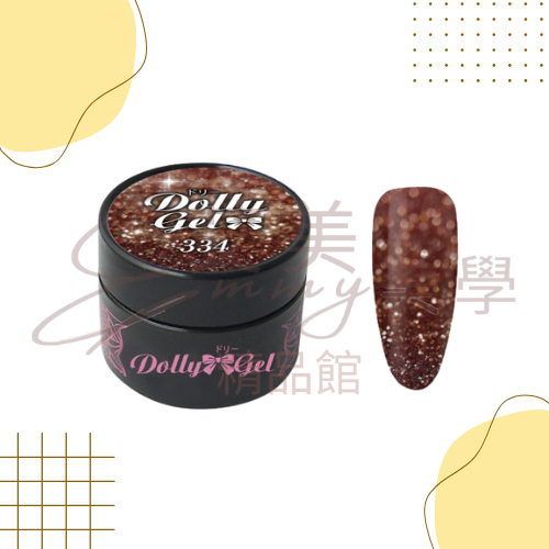 Dolly Gel 紅韻瑰璨 5g 332-337 凝膠 色膠 罐裝膠 碎鑽膠 上色均勻且操作滑順-規格圖3