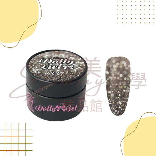 Dolly Gel 紅韻瑰璨 5g 332-337 凝膠 色膠 罐裝膠 碎鑽膠 上色均勻且操作滑順-規格圖3
