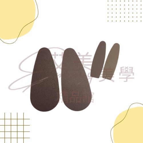 FCN日本級雙頭足磨板 (茶色)/替換式砂片 (大120/180;小240/800) 足挫 足搓 磨足底 磨繭 足挫棒-規格圖2