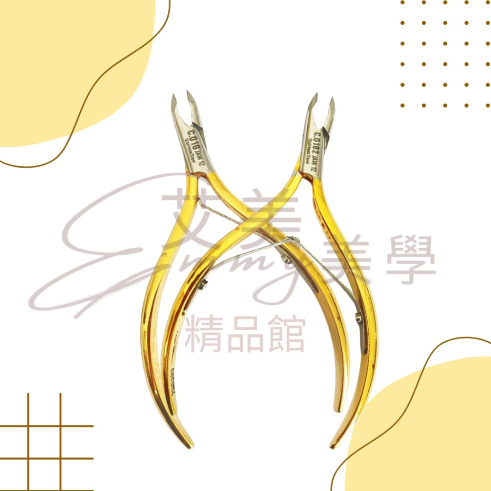 正版NGHIA甘皮剪C.01G2(金)Jaw12雙叉 C.01G(金)Jaw12單叉 美甲 越南甘皮剪 甘皮剪 死皮剪-細節圖2
