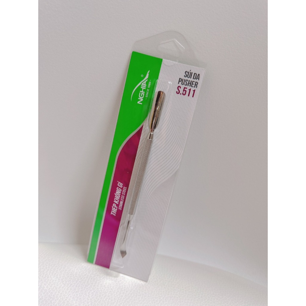 現貨供應  NGHIA  越南專業不銹鋼鋼推 S-511  P.08  (原511) 美甲工具 甘皮剪 鋼推 鐵推-細節圖3