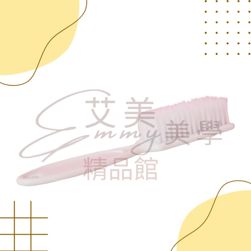 塑膠清潔刷- 握柄 /檢定用/美甲刷/指甲刷/塑膠指甲刷/前置清潔/白色/白色美甲刷/JNA檢定用-細節圖2