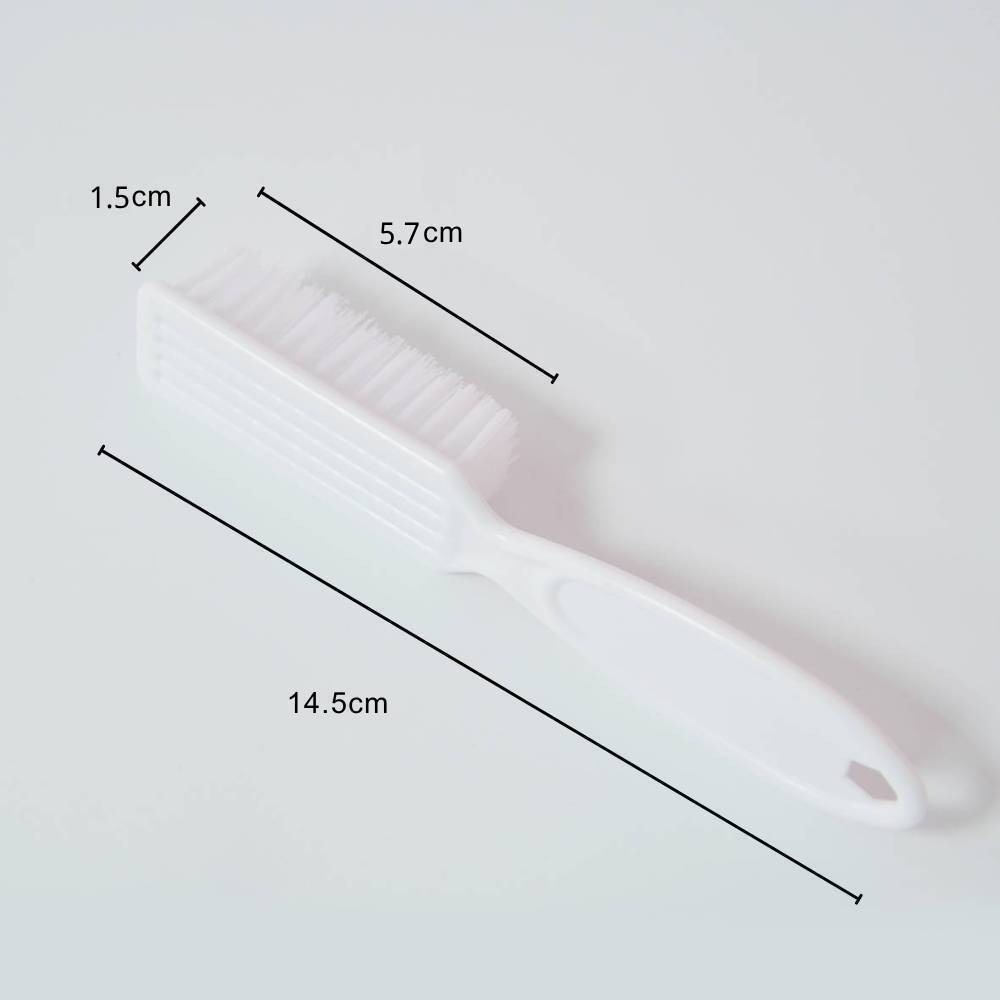 塑膠清潔刷- 握柄 /檢定用/美甲刷/指甲刷/塑膠指甲刷/前置清潔/白色/白色美甲刷/JNA檢定用-細節圖3