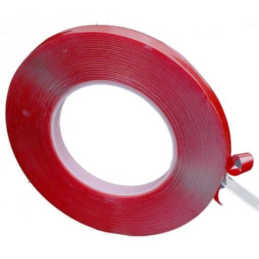 作品專用透明雙面膠(10米) 透明雙面無痕膠帶 美甲作品膠帶 無痕透明雙面膠甲片粘貼膠帶美甲展示板 無痕水晶雙面膠-細節圖2