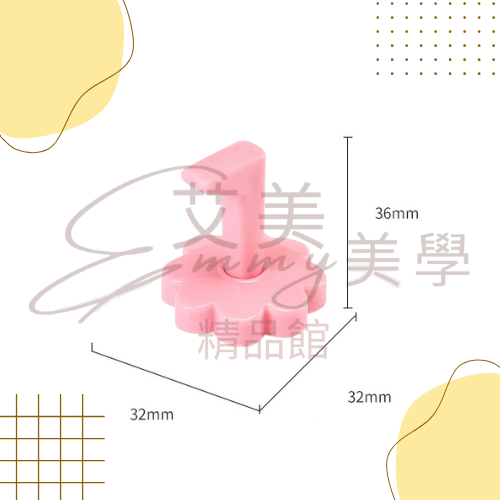 小花甲片座 共5色 美甲練習底座 甲片托 甲片練習架 美甲甲托  造型甲片托 美甲工具 花型塑膠甲片座 展示甲片底座-細節圖3