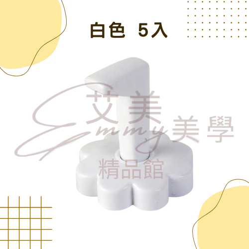 小花甲片座 共5色 美甲練習底座 甲片托 甲片練習架 美甲甲托  造型甲片托 美甲工具 花型塑膠甲片座 展示甲片底座-規格圖3