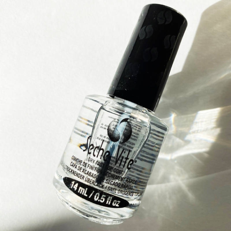 美國原裝 SECHE快乾亮光油 指甲油 亮油 14ml 快乾上層油 光療感透明亮光油-細節圖2