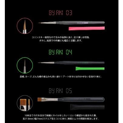 by.aki老師-筆 1-5號 彩繪筆 線筆 花磚筆  人物彩繪-細節圖2