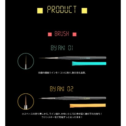 by.aki老師-筆 1-5號 彩繪筆 線筆 花磚筆  人物彩繪-細節圖3