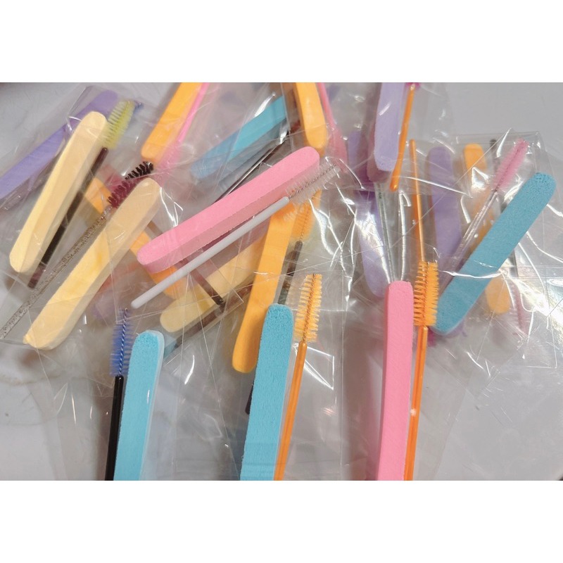 現貨供應美睫小禮物 隨機配色區 買15送1🎁壓縮海綿+睫毛刷🎈睫毛保養組 居家保養組 來店禮 眉毛-細節圖3