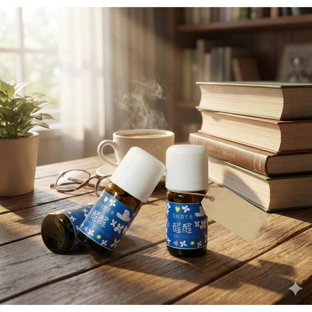 花時間芳療 醒醒提神複方精油 5ml-細節圖3