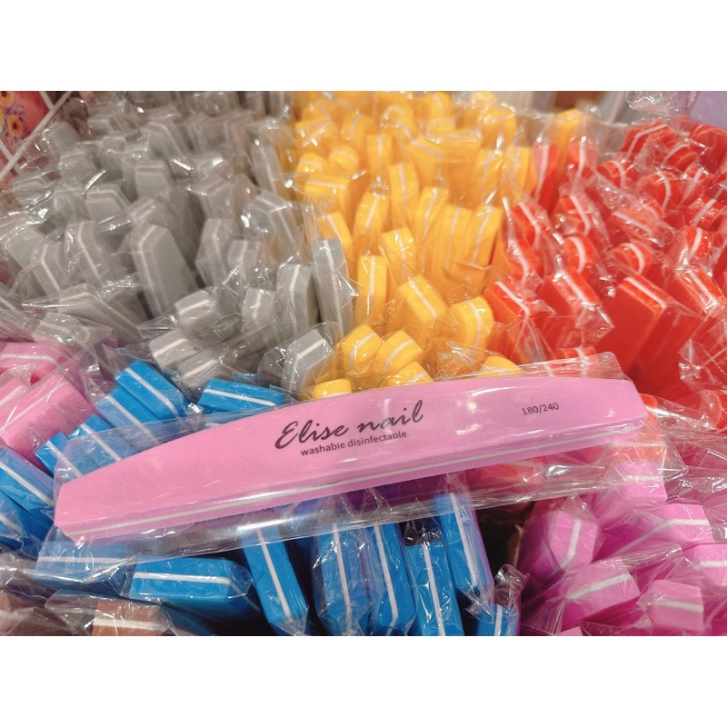 現貨 Elise美甲 菱型/半月型/方形/橢圓形 海棉拋/磨甲棉/雙面拋棉 前置處理 超耐磨 檢定可用-細節圖3