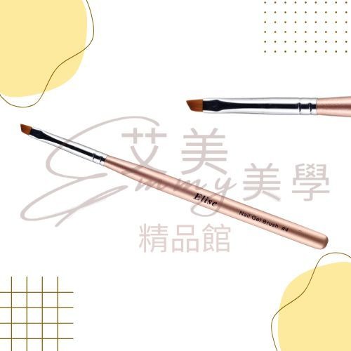 Elise 尼龍凝膠筆 3款 法式筆 凝膠筆 美甲筆 美甲工具 美甲凝膠筆-規格圖4