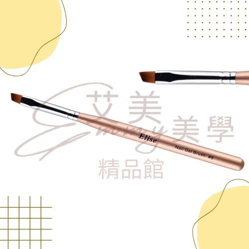 Elise 尼龍凝膠筆 3款 法式筆 凝膠筆 美甲筆 美甲工具 美甲凝膠筆-規格圖4