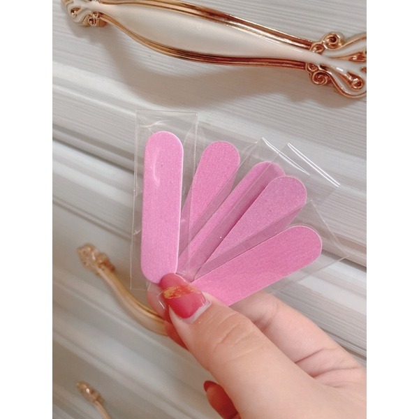 獨立包裝 隨機色 美甲短磨棒/磨板木皮銼美甲貼紙專用贈品禮品超划算 免運湊單 搓條 挫條 木片打磨棒-細節圖2