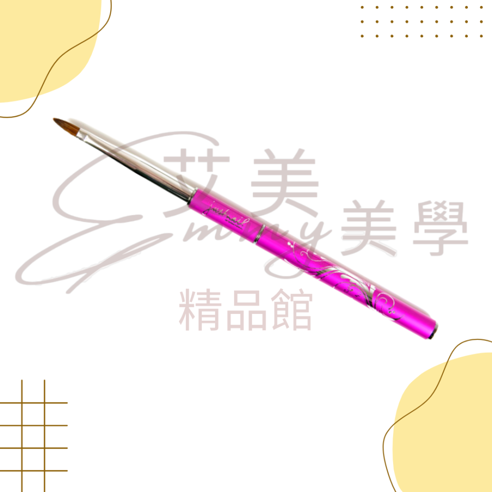 justnail漫舞彩繪刷-粉塑筆(半圓) 貂毛筆 粉雕筆 水晶筆-細節圖2