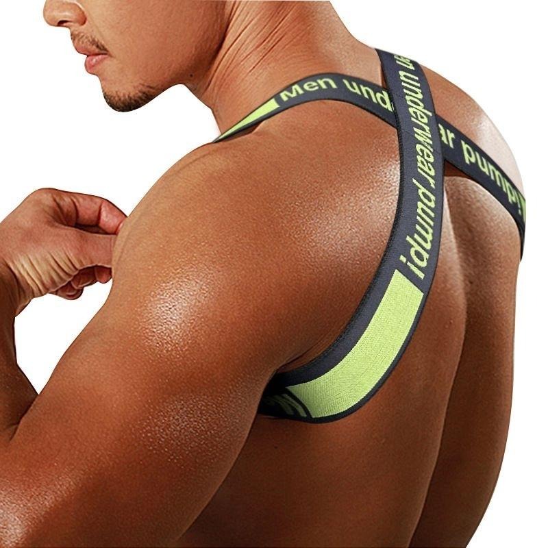 男性運動塑身彈力背帶/矯正及預防駝背擠奶/展露凸顯性感胸肌/狼熊犬型同志-細節圖4