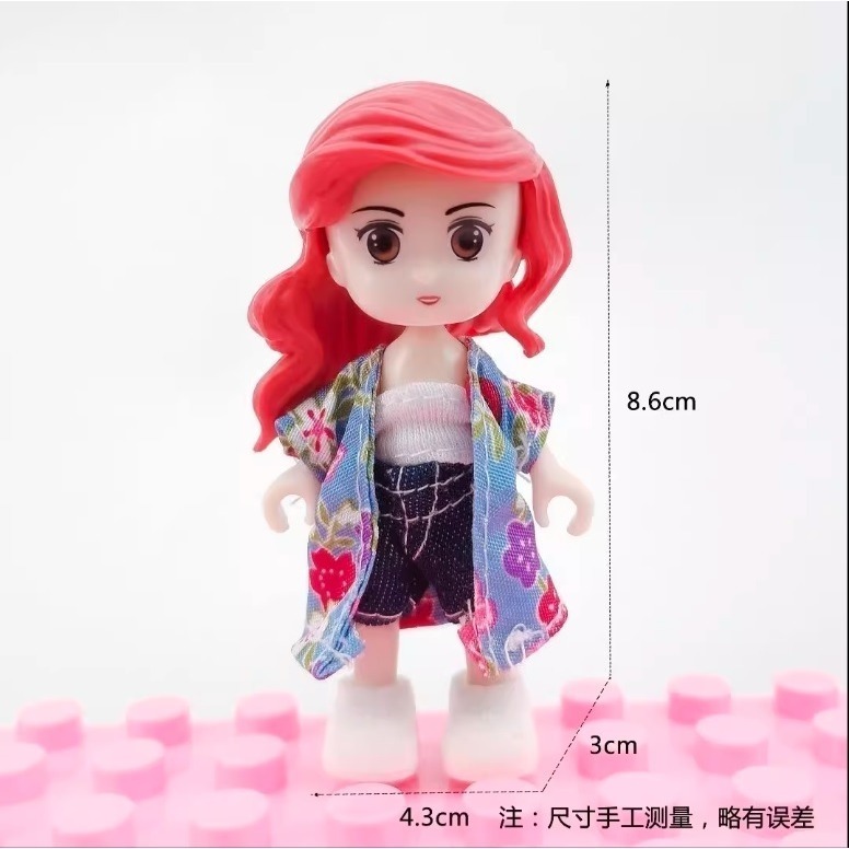 大顆粒積木 樂高得寶相容大顆粒 美高積木 德寶兼容 douplo相容 換裝娃娃公仔人偶 公仔 人偶 創翼樂積-細節圖3