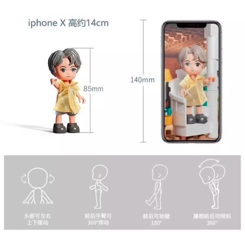 大顆粒積木 樂高得寶相容大顆粒 美高積木 德寶兼容 douplo相容 換裝娃娃公仔人偶 公仔 人偶 創翼樂積-細節圖5