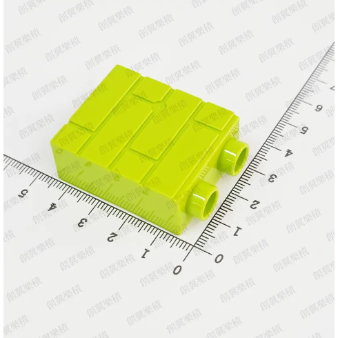 大顆粒積木 樂高得寶相容大顆粒 美高積木 德寶兼容 douplo相容 兩孔高階 屋磚 磚紋磚 創翼樂積 twlogic-規格圖2