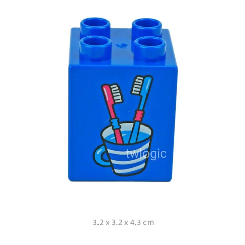 大顆粒積木 樂高得寶相容大顆粒 美高積木 德寶兼容 douplo相容 印花積木 印刷積木 創翼樂積 twlogic-規格圖1