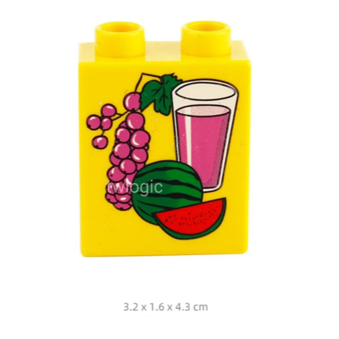 大顆粒積木 樂高得寶相容大顆粒 美高積木 德寶兼容 douplo相容 印花積木 印刷積木 創翼樂積 twlogic-規格圖1