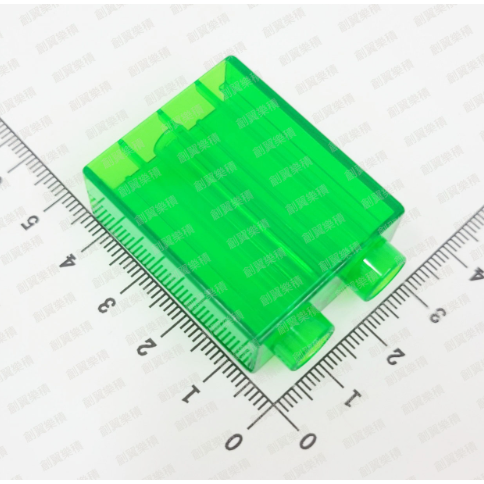 2顆1*2孔高階透明綠色