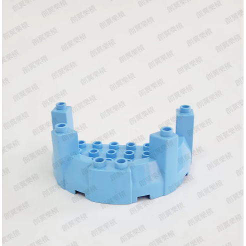 大顆粒積木 樂高得寶相容大顆粒 美高積木 德寶兼容 douplo相容 城堡 尖塔 看台 城窗 創翼樂積 twlogic-規格圖1