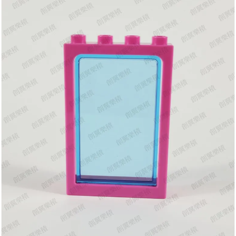 粉框透明藍落地窗